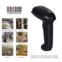YHDAA haute qualité lecteur de codes à barres robuste à détection automatique 1D Laser Usb pistolet de scanner de codes à barres avec support réglable