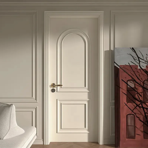 Puerta interior de madera sin marco Simple moderna <span class=keywords><strong>Invisible</strong></span> montada al ras con altura de techo oculta y decorativa para dormitorio - Product Image 4