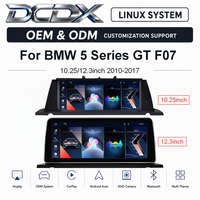 Personnalisation OEM et ODM pour autoradio BMW Série 5 GT F07 CIC/NBT 10.25"/12.3" avec système Linux, Android Auto et CarPlay