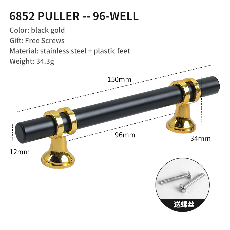 Or noir 96 mm