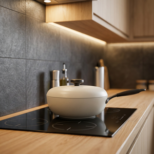 Ensemble d'armoires modernes en panneaux imitation bois avec portes en MDF, rangement de cuisine à emboîtement pour appartement et villa, Chine - Product Image 2