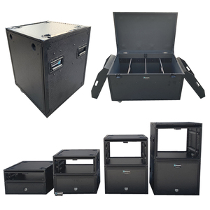 Ván ép EVA giá lưu trữ ngăn kéo hệ thống âm thanh 19 inch 19 "amp DJ khuếch đại chuyến bay đường trường hợp 2U 4U 6U 8U trường hợp Rack trường hợp - Product Image 1