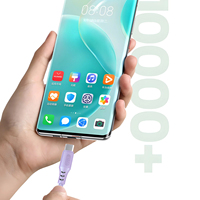 Kabel USB pengisi daya ponsel 3 In 1, kabel Data silikon cair isi daya cepat untuk ponsel Android
