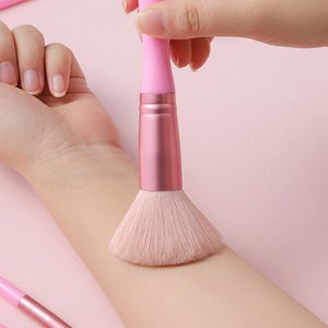 Juego de 9 brochas de maquillaje súper suaves, brocha para polvos sueltos, brocha para colorete, brocha para sombra de ojos, herramientas de belleza para principiantes, mango Canton Tower - Product Image 2