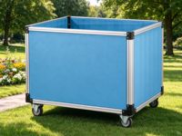 Chariot de rangement pour jouets d'enfants avec roulettes, boîte mobile en bois, chariot pour salle de classe de maternelle, garderie, organisateur de jouets d'extérieur avec roulettes