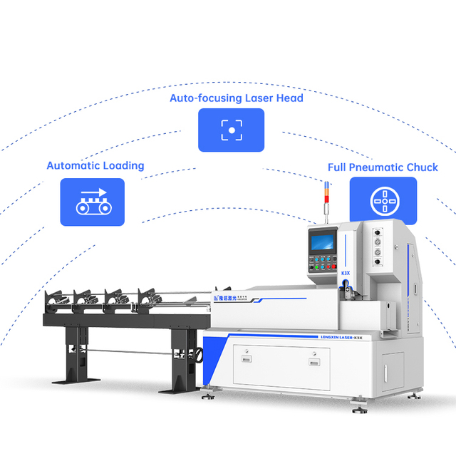 LX Extremely Tiny Metal Tube Fiber Laser Cutting Machine for Stainless Steel Aluminium Small Pipe Cutting Machine Microtube