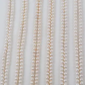 8-8.5mm C/B/A/AA/AAA Grade Factory Price China Natural White Round Fresh Water Pearl Beads Strands For Women Necklace