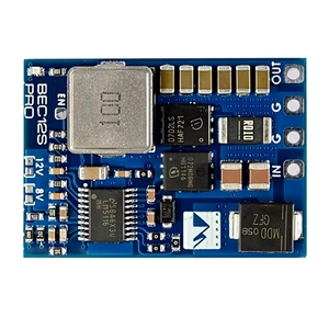 Module abaisseur de tension Matek Model Aircraft BEC 12S-PRO avec protection TVS, tension d'entrée 9V-55V, fabriqué à Guangdong, emballage en boîte couleur FXB - Product Image 1