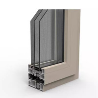 Fenêtres à battants modernes en aluminium, design écoénergétique, réduction du bruit, pour maison et bureau