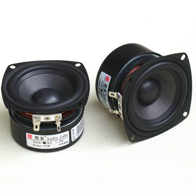 2PCS Audio Labs 3'' HiFi Full Range Frequency Speaker Tweeter HiFi Audio Monitor Home Theater Raw Speaker Driver Set 3 Inch
