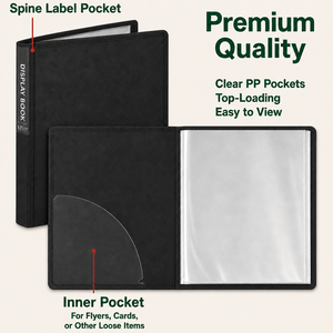 Porte-documents de présentation A4 personnalisé 8,5x11 en PP, reliure en tissu, 30 pochettes transparentes, dorure à chaud Pantone, pour entreprises OEM ODM - Product Image 2