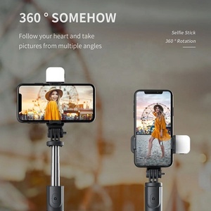 L02s Không Dây Di Động Từ Xa Điện Thoại Di Động <span class=keywords><strong>Monopod</strong></span> Selfie Stick Tripod Với Đèn LED 4 Trong 1 - Product Image 5