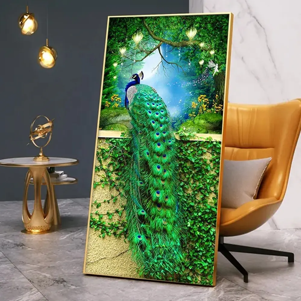 HUACAN 5d Diamant Peinture Paon Plein Foret Carré Rond Diamant Broderie Mosaïque Animaux 5D DIY Dessin Artisanat Cadeau