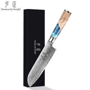 Ensemble de couteaux de cuisine Homeful 5 pièces, collection Tsunami, acier <span class=keywords><strong>japonais</strong></span> VG10 à 67 couches, manche ambidextre, <span class=keywords><strong>couteau</strong></span> de 3,5 à 8 pouces - Product Image 5