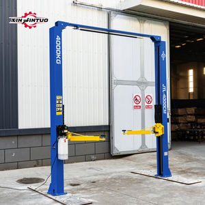 Xinjintuo CE pengangkat kerekan mobil dua titik pengangkat hidrolik kolom ganda gantry auto lantai bening 2 tiang untuk stasiun layanan - Product Image 3