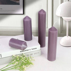 <span class=keywords><strong>Moule</strong></span> à bougie en acrylique pour bougie longue de grande taille, à pointe, rayée, faite à la main, pour bougie d'aromathérapie, modèle Early Riser - Product Image 3