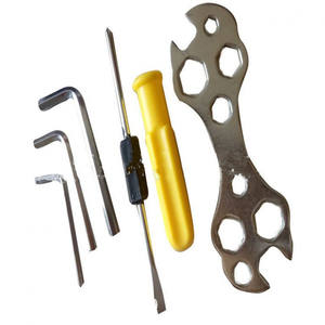 Juego de herramientas multifunción, llave hexagonal de metal, destornillador de cabeza plana para niños, kit de reparación de bicicletas y cochecitos - Product Image 1