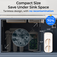 Système RO 400-800GPD 2:1 Rapport de déchets purs Sécurité de l'eau pendant la nuit Technologie NSF58/Certifié CE OEM