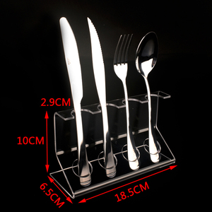 Fabrik Großhandel neue transparente Acryl hochwertige Restaurant Küche HotelMesser, Gabel und Löffel Display Rack - Product Image 3