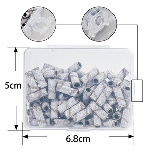 <b>Mini</b> Sanding Band 100pcs 3.1mm Expandable Nail <b>Drill</b> Machine Grinding Ring Manicure Salon Polishing Refill Bit Box Nail Tool - Product Image 6