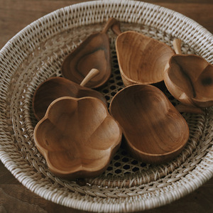 <span class=keywords><strong>Assiette</strong></span> à sauce en bois massif, pratique et mignonne, en forme de fruit, petite, compatible micro-ondes, design <span class=keywords><strong>moderne</strong></span> et minimaliste, origine Chine - Product Image 1