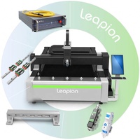 Leapion آلة تقطيع بالليزر الألياف 500w 1000W 1500W LP-3015