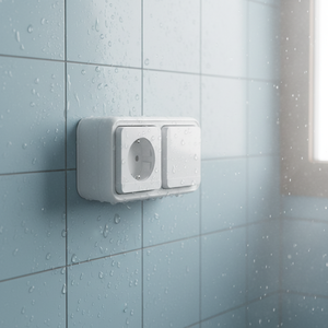 Enchufe Schuko Vertical Profesional con Interruptor de 1 Vía <span class=keywords><strong>y</strong></span> 2 Posiciones, IP55 Impermeable, 16A, Centro de Alimentación para Exteriores, <span class=keywords><strong>Jardín</strong></span> <span class=keywords><strong>y</strong></span> Taller - Product Image 2