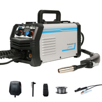 Nouvelle machine à souder quatre-en-un 120A/220V norme européenne 1kg avec accessoires MIG/MAG/MMA/TIG-180PRO 29x15.5x22cm