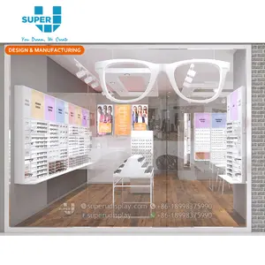 แบรนด์แฟชั่นร้านแว่นตาออกแบบตกแต่งภายในซูเปอร์ U ขายสินค้าแว่นกันแดดร้านออกแบบตกแต่งภายใน