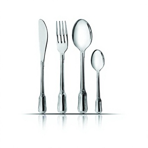 Juego de cubiertos de acero inoxidable Boston Flower, cuchillo de cocina sostenible para fiesta y cena, cuchara, tenedor, utensilios - Product Image 1