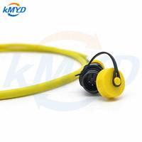 Connecteur mâle en laiton jaune à 4 broches SP13 avec capuchon de protection, étanche IP68, pour assemblage de câbles dans les applications aérospatiales et électriques