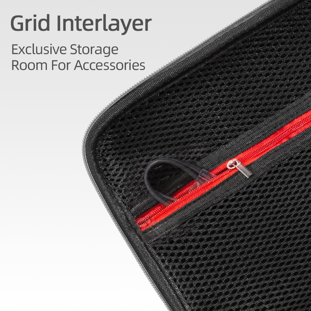 Dji Om 6 BRDRC OSMO MOBILE 6 U00e9tui PU Sac De Rangement Portable Pour Stabilisateur De Cardan Accessoires U00e9tui De Voyage Bou00eete U00e0 Main Grise Stabilisateur Dji Osmo Mobile 6