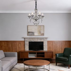 Lustre en cristal LED de haute qualité alimenté par courant alternatif, lumières élégantes pour les mariages, les salles et les décorations de cérémonies - Product Image 6