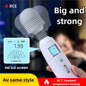 Hete Verkoop 9 Vibratie Siliconen Clitoris Stimulator Av Wand Vibrator Staf Massager Met Verwarming Elektrische Dame <span class=keywords><strong>Sex</strong></span> Vibrator Volwassen - Product Image 5