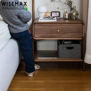 Meubles WISEMAX tables <span class=keywords><strong>de</strong></span> chevet modernes <span class=keywords><strong>de</strong></span> style japonais meubles <span class=keywords><strong>de</strong></span> chambre à coucher en bois massif lits en rotin simples tables <span class=keywords><strong>de</strong></span> <span class=keywords><strong>nuit</strong></span> pour hôtel - Product Image 6
