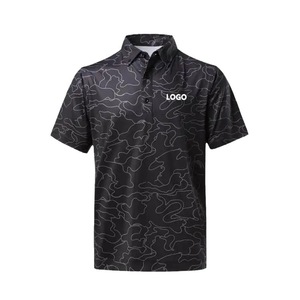 T-shirts OEM en polyester et spandex T-shirt unisexe de haute qualité Polo de <span class=keywords><strong>golf</strong></span> à motif imprimé personnalisé Chemises pour hommes - Product Image 5