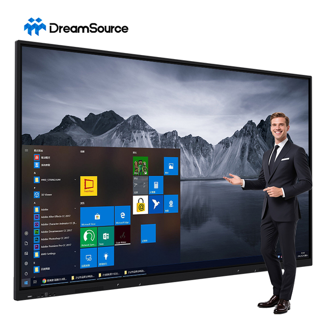 55 65 75 86 98 110 Inch Interactive Panel Interact Flat Panel Interactive Whiteboard Smart Board Teaching Interactive Board