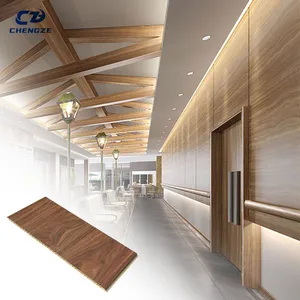 Interior Design Bamboo And Wood Fiber Plate Integrated Wall Panels