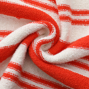 Vente en gros de pull rétro à épaules décolletées, <span class=keywords><strong>col</strong></span> <span class=keywords><strong>bateau</strong></span>, pull tricoté en polyester en coton uni et pelucheux, pull pour femme - Product Image 5