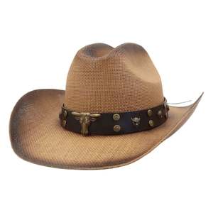 หมวกสานฟางกระดาษสำหรับใช้งานกลางแจ้งทุกวันในช่วงฤดูร้อน เหมาะสำหรับวันหยุดพักผ่อนที่ชายหาด พร้อมสายคาดศีรษะ สำหรับงานปาร์ตี้และตกปลา - Product Image 1