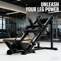VIGFIT Machine professionnelle de presse à cuisses et de squat Hack en acier robuste pour usage commercial – Équipement de fitness pour l'entraînement de la force des membres inférieurs