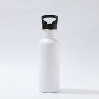 Bouteilles d'eau en aluminium à paroi simple de qualité alimentaire en gros pour le sport, les voyages, la sublimation, capacités, tasse de bureau avec couvercle pour cadeaux