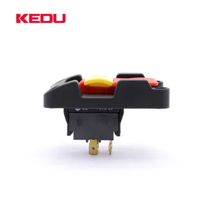 High Quality KEDU HY18 DPST ON OFF Electric Emergency Stop Safety Locking Switch With UL CE