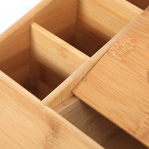Boîte de rangement de bureau en bois de <span class=keywords><strong>bambou</strong></span> multi-usages stylo de maquillage téléphone portable Boîte de rangement en <span class=keywords><strong>bambou</strong></span> pour mouchoirs - Product Image 4