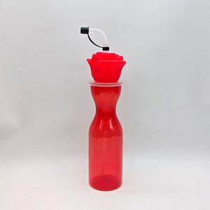 Day Rose Love Straw Cup Valentine's 500Ml Disposable Plastic Cups - Product Image 4