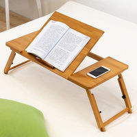 Bureau d'ordinateur pliable compact en bambou personnalisable BSCI, table d'étude et d'écriture, origine Chine, pour dortoirs et chambres