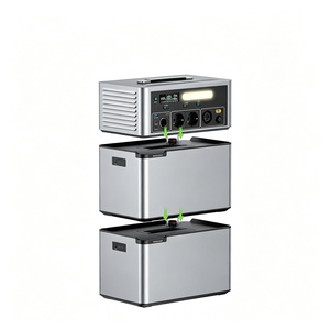 Générateur <span class=keywords><strong>solaire</strong></span> empilable |   Station <span class=keywords><strong>solaire</strong></span> MPPT 2500W à onde sinusoïdale pure avec batterie LiFePo4, connexion parallèle RS485, portable - Product Image 2