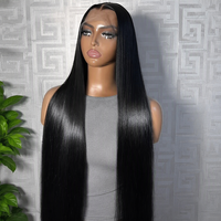 Perruques Lace Front 13x4 13x6 en Cheveux Humains Brésiliens Remy Lisses HD 200% de Haute Qualité, Nœuds Blanchis avec Cheveux Corporels
