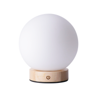 Support de vente en gros direct d'usine LED personnalisées 2000mAh lampes de table à piles rechargeables en bois lumière de luxe pour la maison