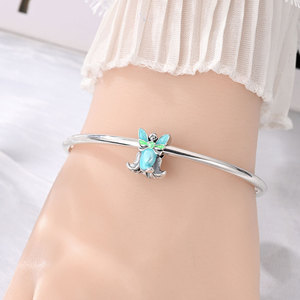 Vente en gros de perles originales en argent 925, pendentif cœur d'amour, cadeau de la Saint-Valentin, breloques DIY pour la fabrication de bracelets, bijoux pour femmes - Product Image 3